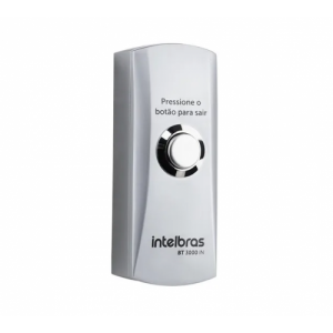 Acionador de saída inox sobrepor BT 3000 IN - Intelbras