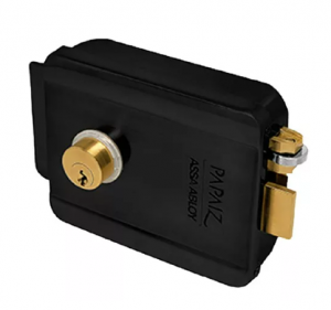 Fechadura Elétrica Sobrepor 12V p/ portão inox c/ sensor - Papaiz