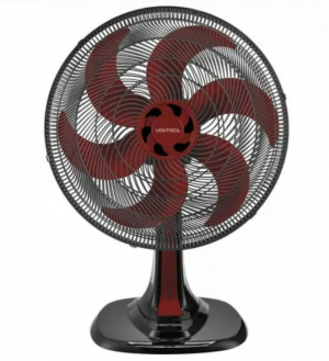 Ventilador OSC mesa turbo 6p 40cm 127v premium vermelho - Ventisol