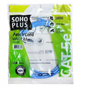 Patch Cord 2,5 M RJ45 Cat.5e Azul Sohoplus - Furukawa 