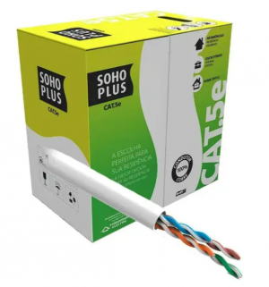 Cabo de Rede Lan Cat5 cmx 305mts branco sohoplus - Furukawa 