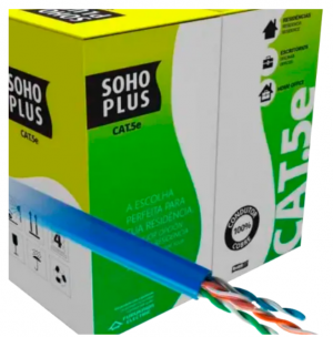 Cabo de Rede lan Cat.5e cmx 305 Mts azul Sohoplus - Furukawa 