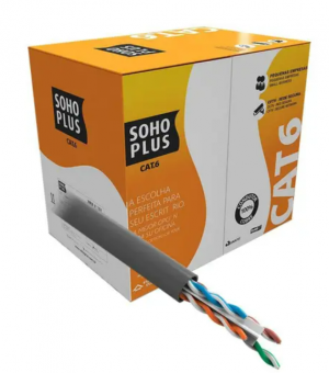 Cabo De Rede CAT6 cmx 305m cinza Sohoplus - Furukawa  