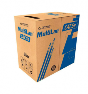 Cabo de rede cat.5e UTP 4P cmx 305mts azul Multilan - Furukawa