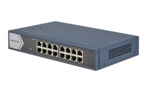 Switch 16 canais giga DS-3E0516-E(B) - Hikvision