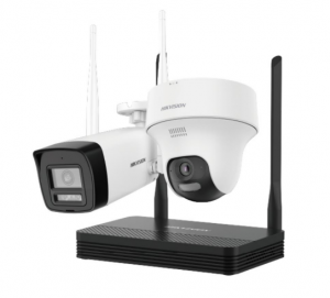 Kit nvs 1 cameras bullet e 1 dome 2mp 2MP NKS422W02H - Hikvision