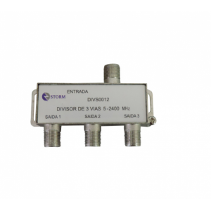 DIVISOR DE ANTENA 3 SAÍDAS  5-2400MHZ SATELITE