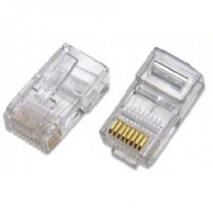 Plug Conector Modular RJ45 (8x8) Multitoc - 100 Unidades