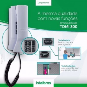 Terminal Dedicado Para Apartamento TDMI 300 - Intelbras 